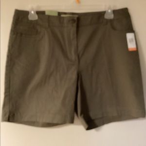 Olive green shorts